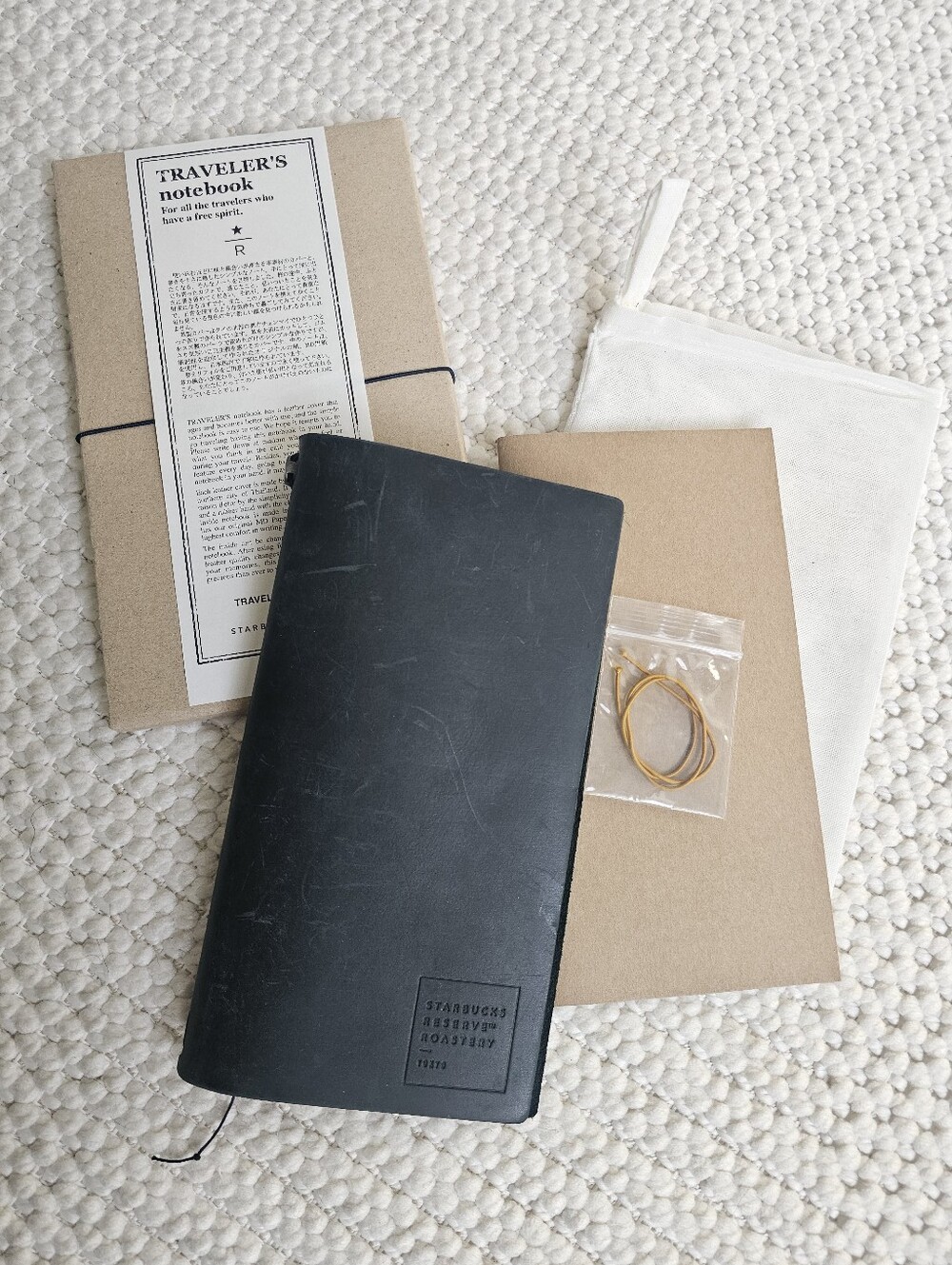 Starbucks Reserve Roastery Tokyo Traveler's Notebook Blue Leather Regular Size